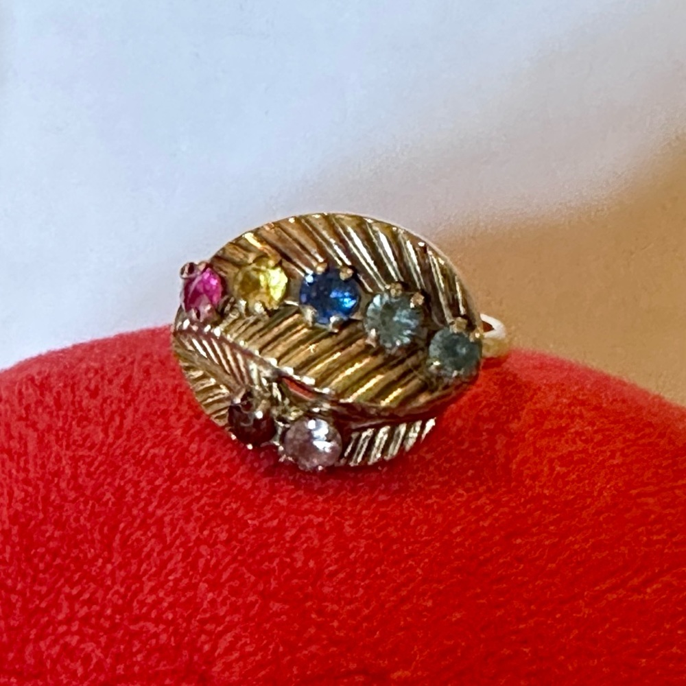 Vintage Antique Sarah Coventry Family Bloom Ring 1970’s